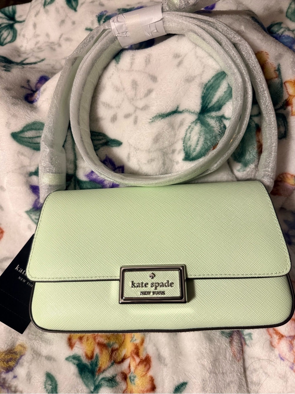 kate spade Pastel Light Mint Green Crossbody Bag Handbag Purse
